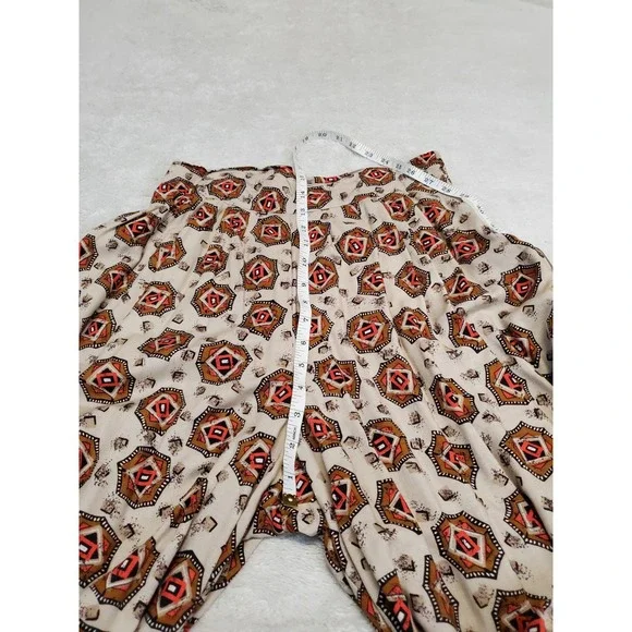 Vintage Cropped Wide Leg Pants 12 Vest Top Medium Set Outfit Bohemian Festival - Picture 10 of 16